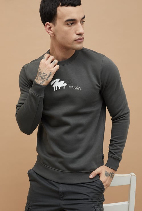 FAME FOREVER Back Graphic Print Sweatshirt