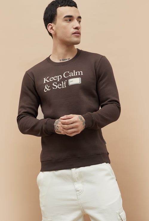 FAME FOREVER Typographic Print Sweatshirt