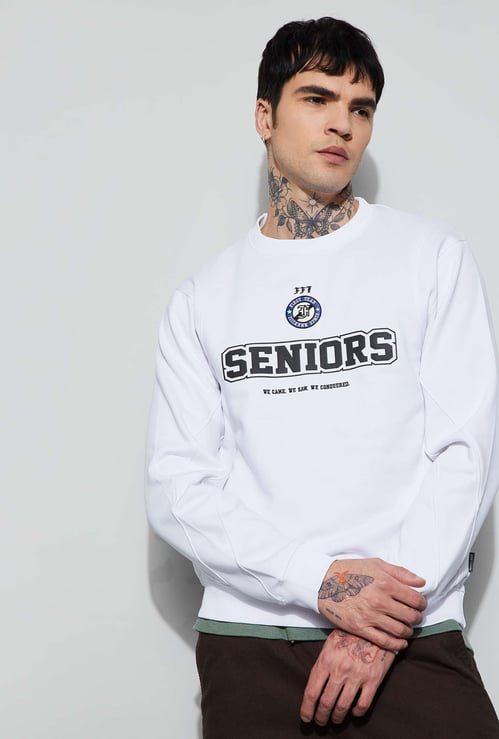 FAME FOREVER Typographic Print Sweatshirt
