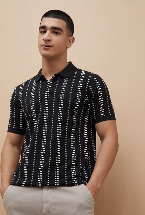 FAME FOREVER Printed Polo T-shirt
