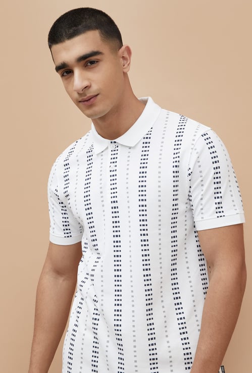 FAME FOREVER Printed Polo T-shirt