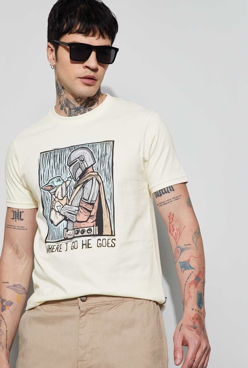 FAME FOREVER Mandalorian Print T-shirt