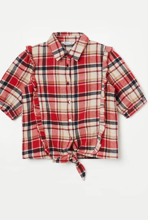 FAME FOREVER Girls Checked Top