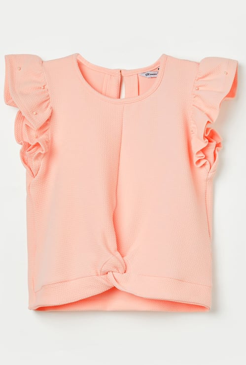 FAME FOREVER Girls Textured Top