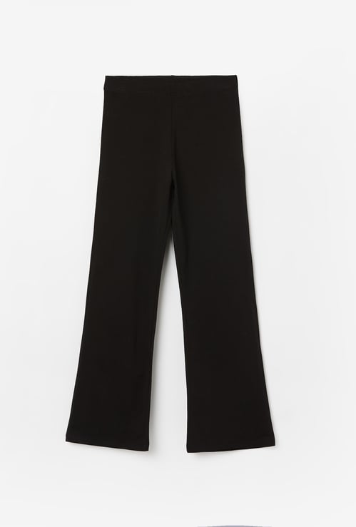 FAME FOREVER Girls Knit Flared Trousers