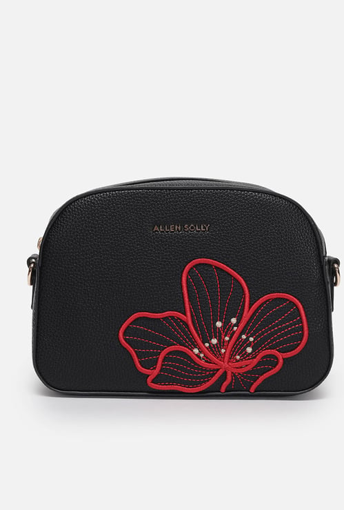 ALLEN SOLLY Embroidered Sling Bag