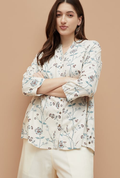 MELANGE Floral Print Tunic