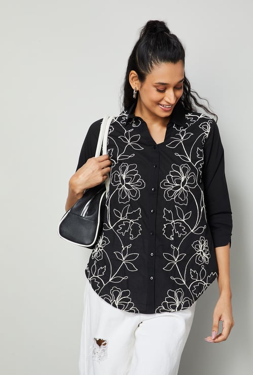 COLOUR ME Embroidered Top