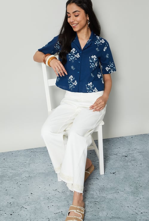 COLOUR ME Floral Print Shirt Style Tunic
