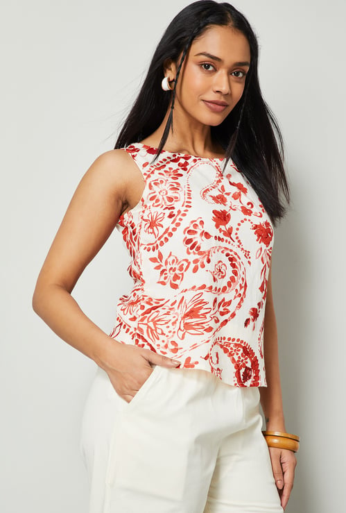 COLOUR ME BY MELANGE Printed Top