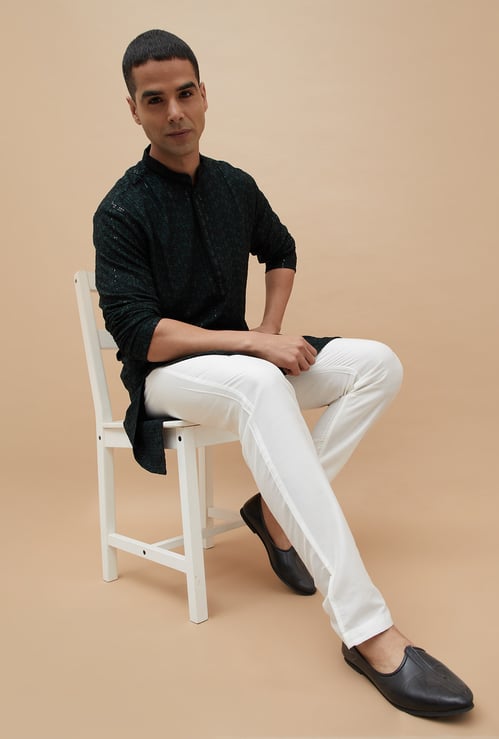 MELANGE Solid Ethnic Pyjamas