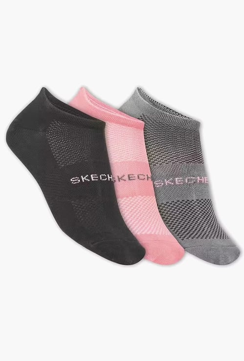 SKECHERS Assorted Ankle Length Socks - Pack of 3