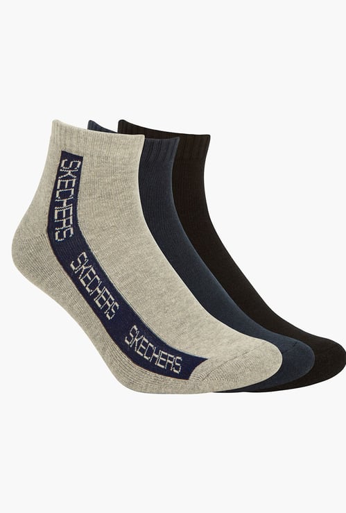 SKECHERS Printed Ankle Length Socks - Pack of 3