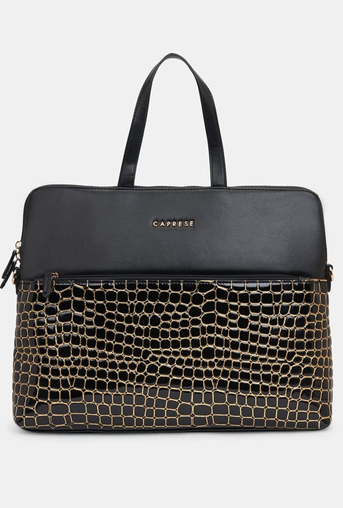 CAPRESE Embossed Laptop Bag