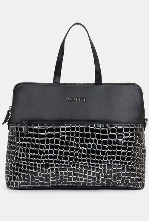 CAPRESE Embossed Laptop Bag