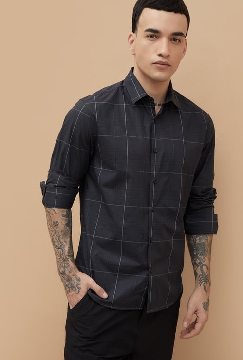 BOSSINI Checked Regular Fit Shirt