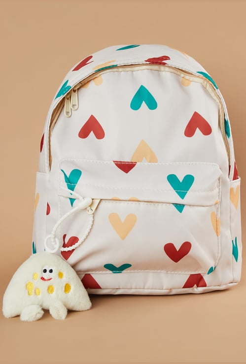 GINGER Heart Print Backpack