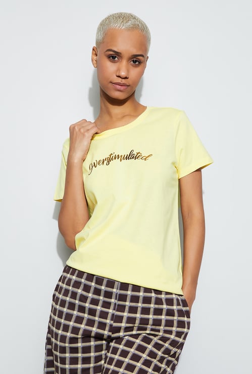 GINGER Typographic Print T-shirt