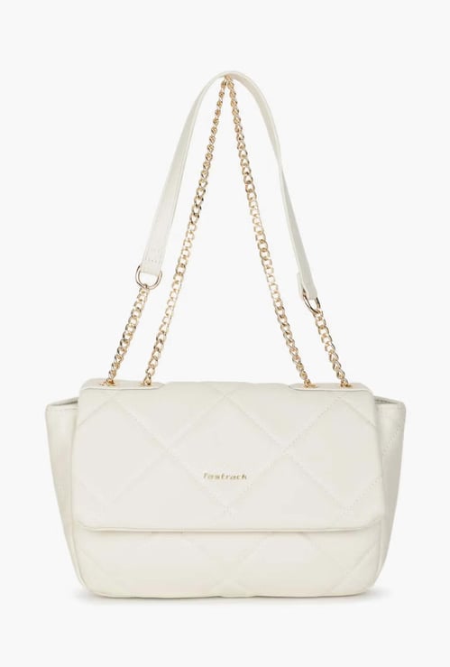 FASTRACK Quilted Shoulder Bag with Chain Strap