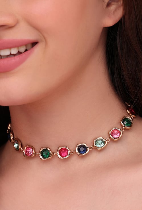 TONIQ Embellished Choker Necklace