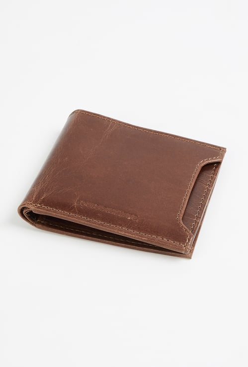 LOUIS PHILIPPE Textured Bi-Fold Wallet