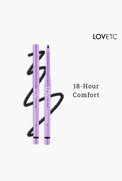 LOVETC Eyephoria Longwear Smudge-Proof Retractable Kajal - Black Matter - 0.35g