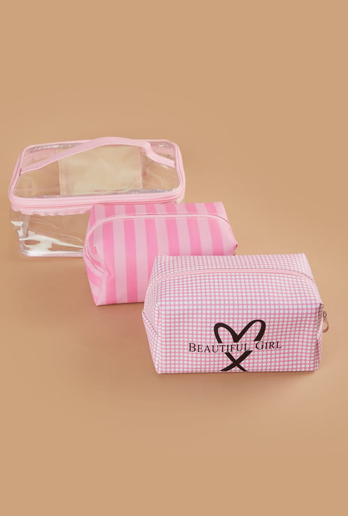 GINGER Assorted Vanity Pouches - Pack of 3