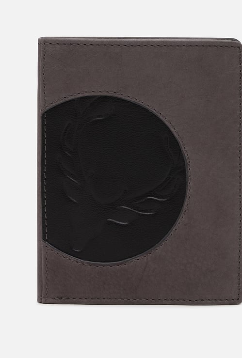 ALLEN SOLLY Embossed Applique Bi-Fold Wallet