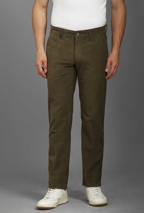 LP SPORT Solid Slim Tapered Trousers