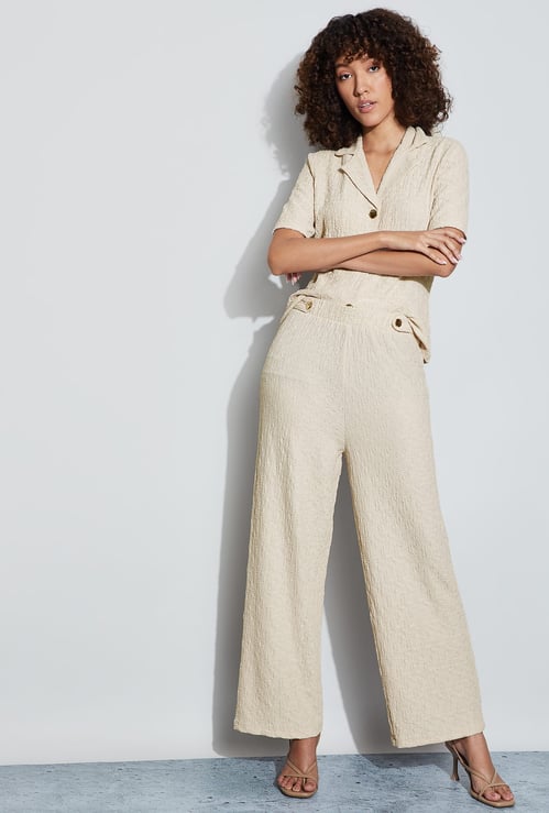 CODE Textured Knit Trousers