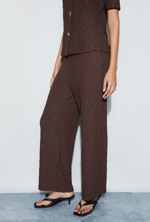 CODE Textured Knit Trousers