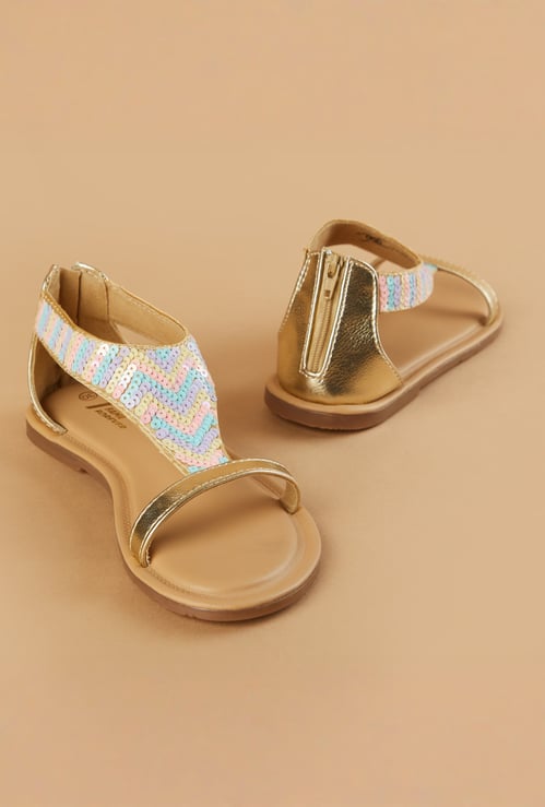FAME FOREVER Girls Embellished Sandals