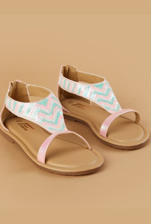 FAME FOREVER Girls Embellished Sandals