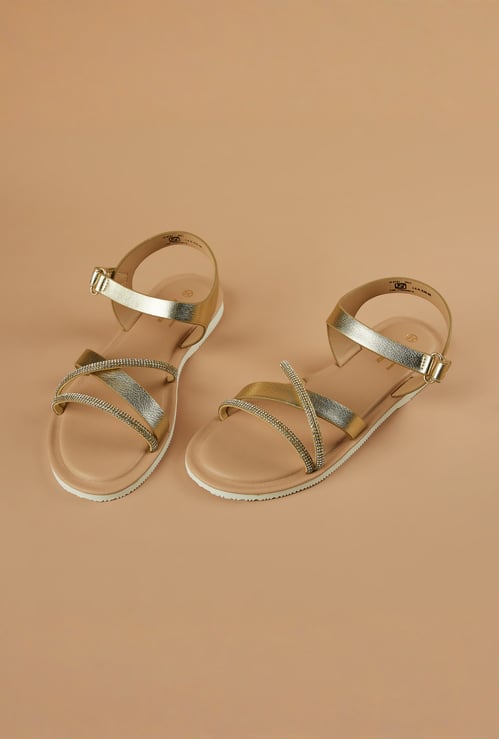 FAME FOREVER Girls Embellished Sandals