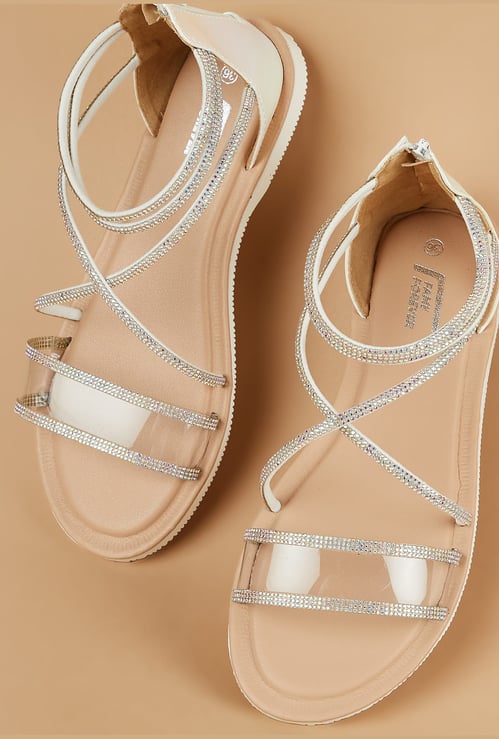 FAME FOREVER Girls Embellished Sandals