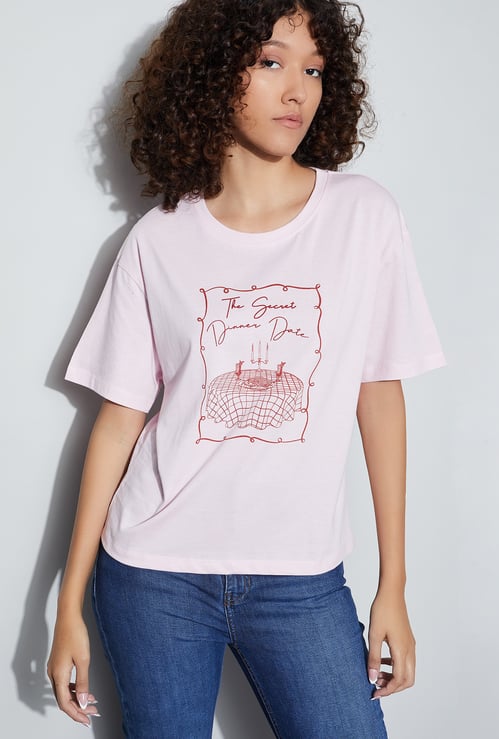 FAME FOREVER Graphic Print T-shirt
