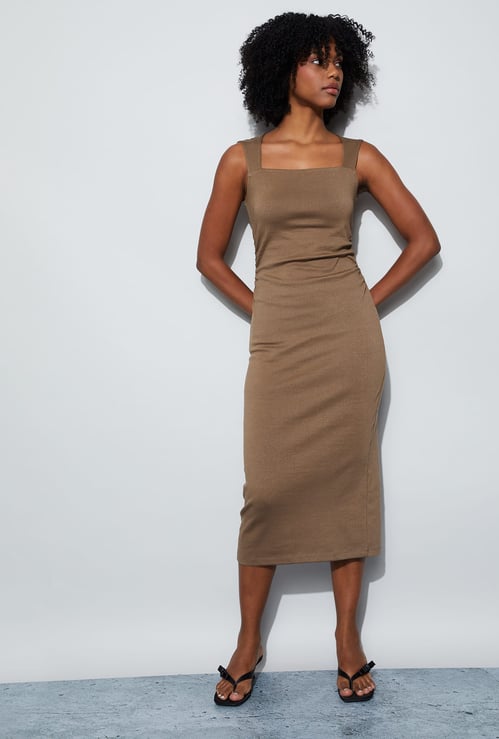 GINGER Ruched Sheath Dress