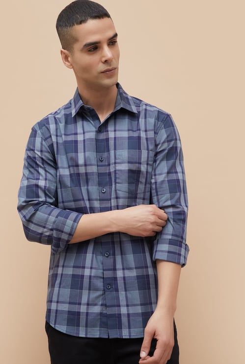 CODE Checked Regular Fit Shirt