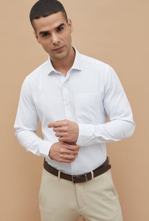 CODE Printed Slim Fit Formal Shirt