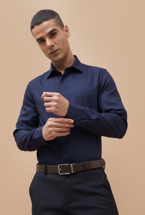 CODE Textured Slim Fit Formal Shirt