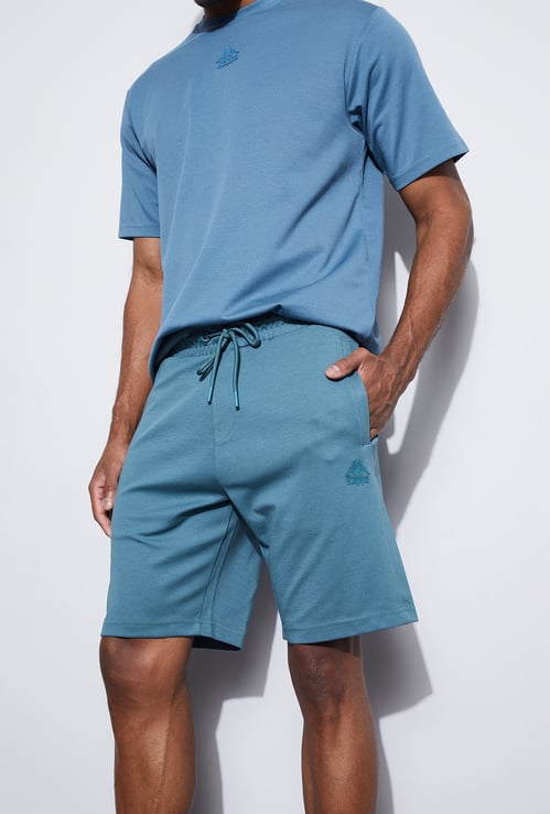 KAPPA Solid Knit Sports Shorts