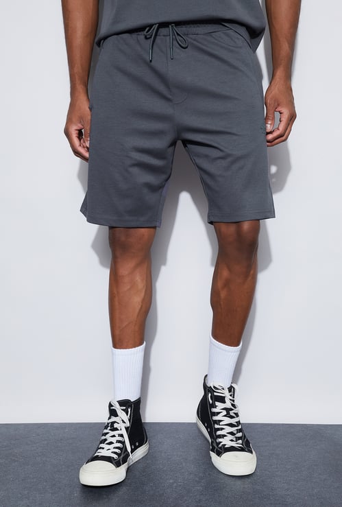 KAPPA Solid Knit Sports Shorts