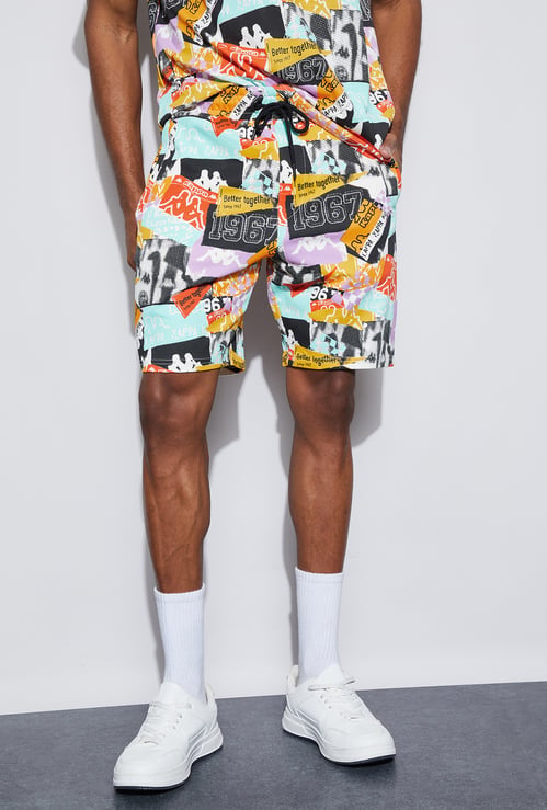 KAPPA Graphic Print Regular Shorts