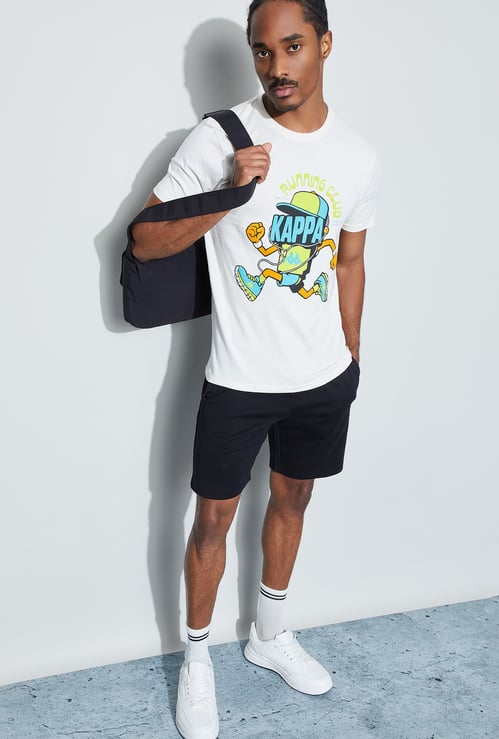 KAPPA Running Club Graphic Print Crew Neck T-shirt