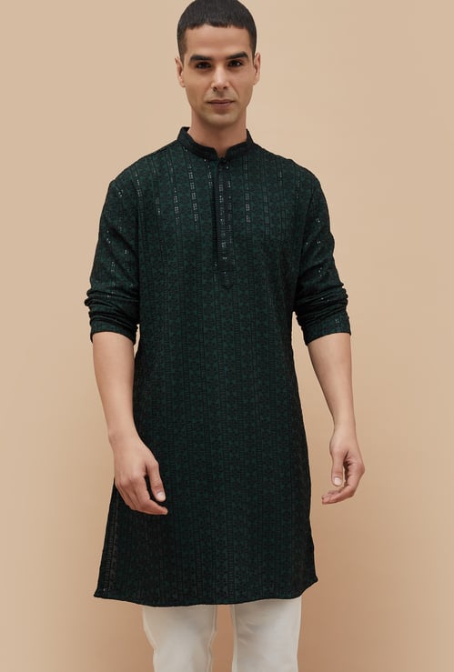 MELANGE Embroidered Straight Kurta