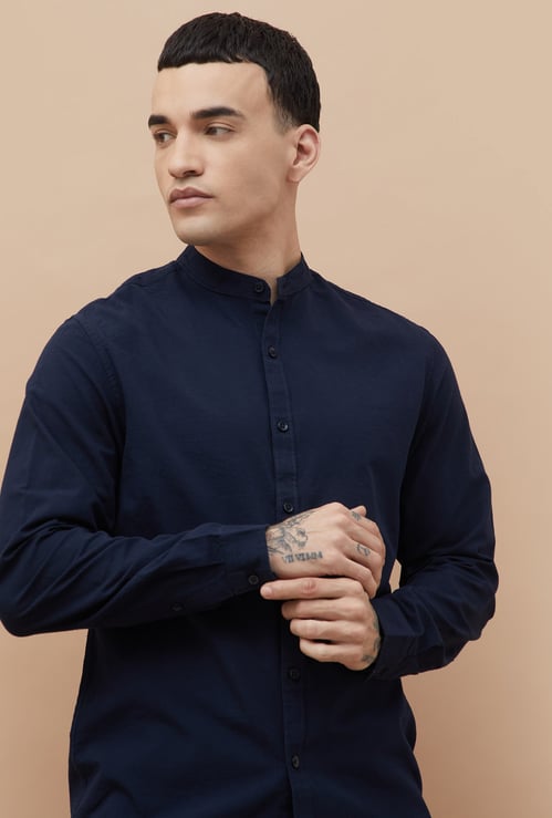 FAME FOREVER Solid Smart Fit Shirt