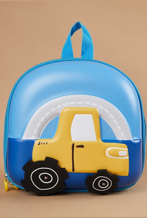 GINGER Girls Car Applique Backpack