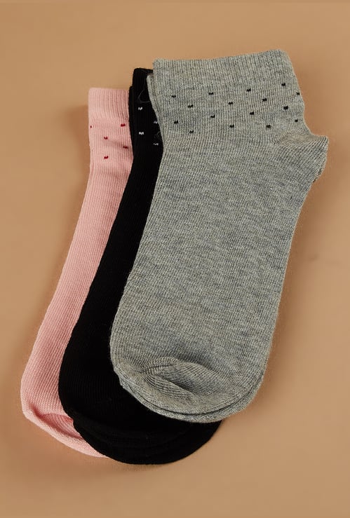 FAME FOREVER Knitted Bin Socks - Pack of 3