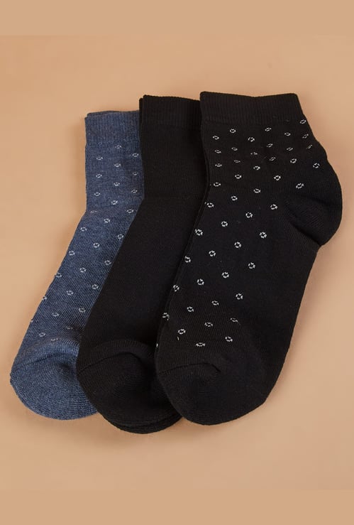 CODE Assorted Ankle-length Socks - Pack of 3