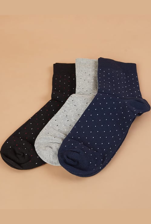 CODE Knitted Ankle Length Socks - Pack of 3